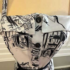 Karl Lagerfeld Monochrome Graphic Dress